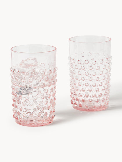 Westwing Vasos Soplados Hobnail 6 uds