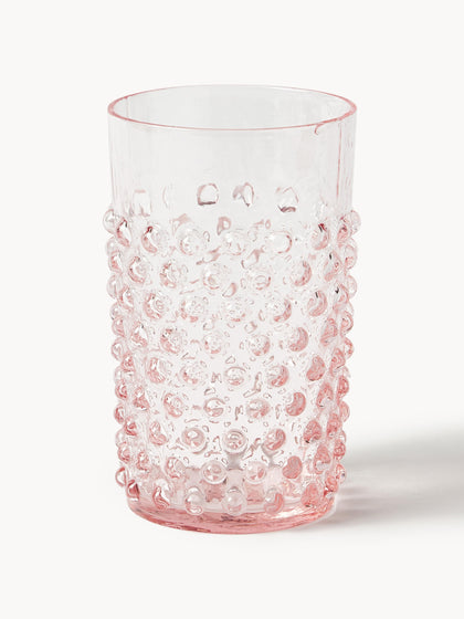 Westwing Vasos soplados Hobnail 6 uds