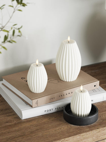 Westwing Vela LED Artesanal Round Stripe 15 Cm