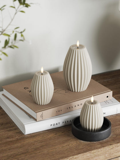 Westwing Vela LED Artesanal Round Stripe 15 Cm