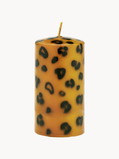 Westwing Vela pilar artesanal Leopard 10 cm