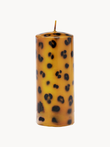 Westwing Vela pilar artesanal Leopard 15 cm