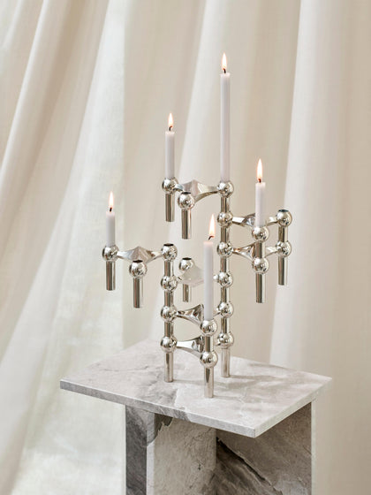 Westwing Velas Cónicas Stoff Nagel 12 uds