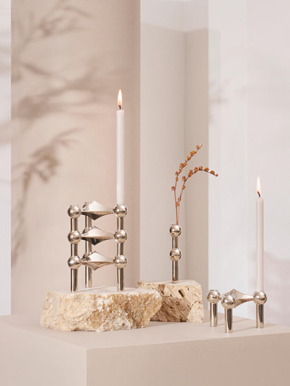 Westwing Velas Cónicas Stoff Nagel 12 uds
