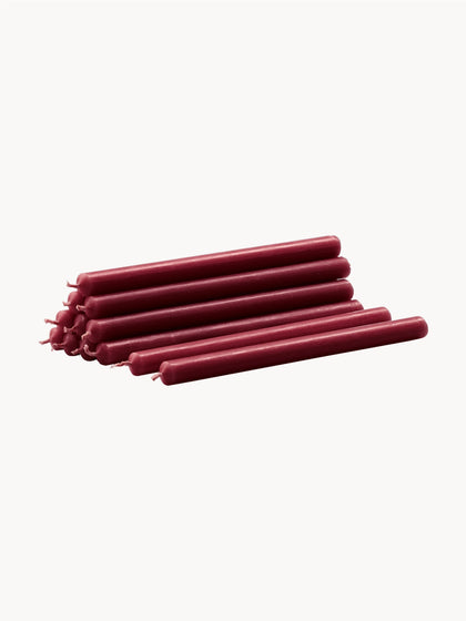 Westwing Velas cónicas Stoff Nagel 12 uds
