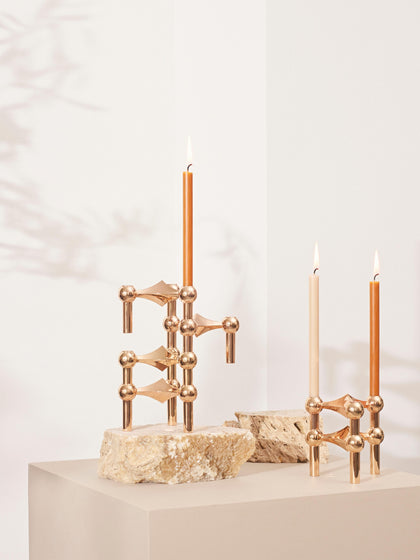 Westwing Velas Cónicas Stoff Nagel 12 uds