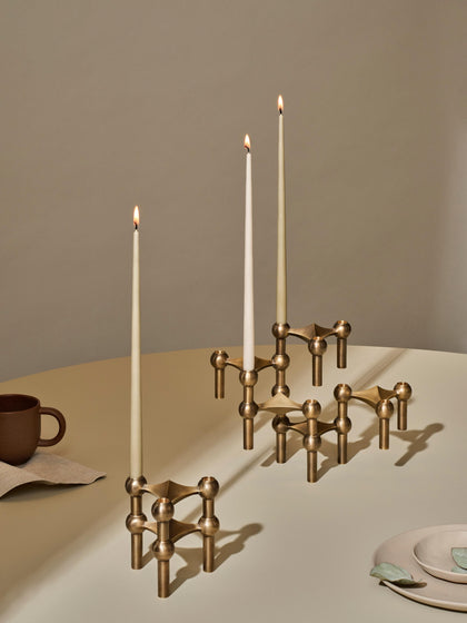 Westwing Velas Cónicas Stoff Nagel 6 uds