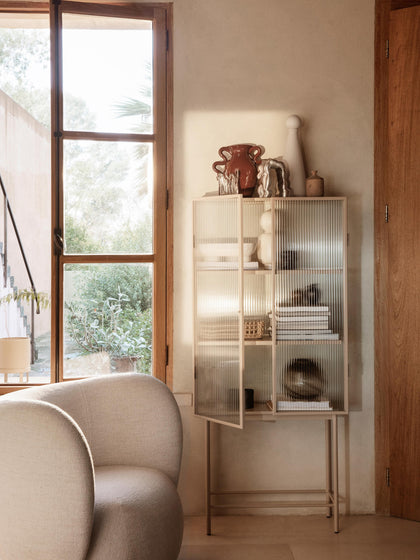 Westwing Vitrina Con Puertas De Vidrio Haze