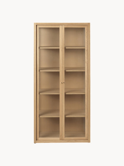 Westwing Vitrina Con Vidrio Acanalado Reed