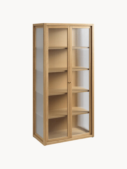 Westwing Vitrina con vidrio acanalado Reed