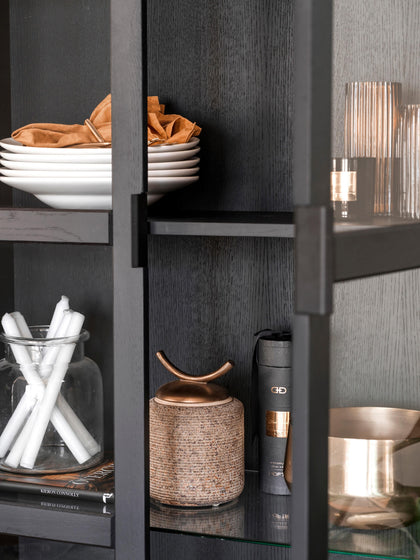 Westwing Vitrina De Madera De Roble Everett