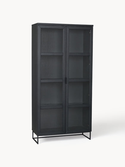 Westwing Vitrina de madera de roble Everett