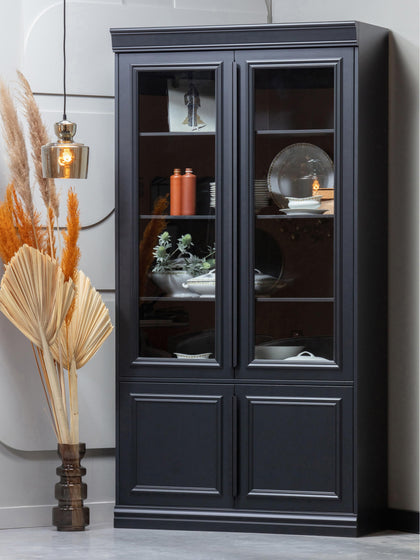 Westwing Vitrina De Madera De Roble Organize