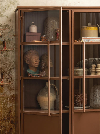 Westwing Vitrina De Metal Exhibit