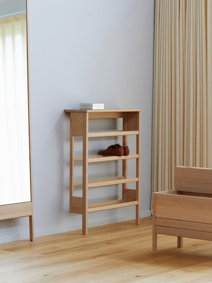 Westwing Zapatero De Madera De Roble A Line