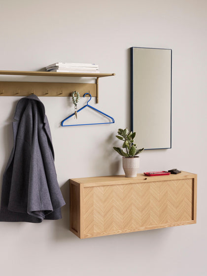 Westwing Zapatero De Madera En Espiga Herringbone