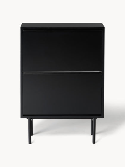 Westwing Zapatero De Madera Con Compartimentos Plegables Elona