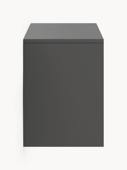 Westwing Zapatero De Pared Con Puertas Abatibles Y Frente Acanalado Shea