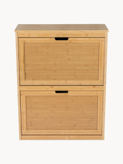 Westwing Zapatero De Pared De Madera De Bambú Kedar