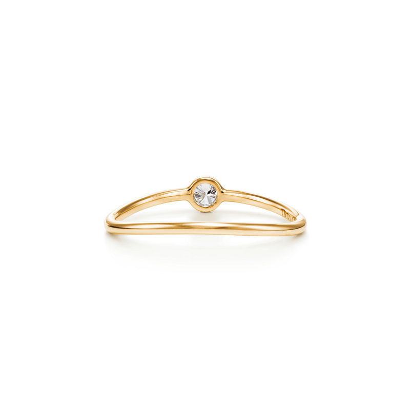 Tiffany & Co. Elsa Peretti® Anillo De Diamantes Wave De Una Hilera