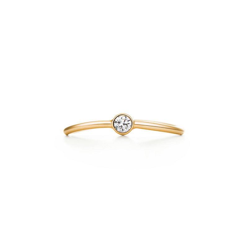 Tiffany & Co. Elsa Peretti® anillo de diamantes Wave de una hilera