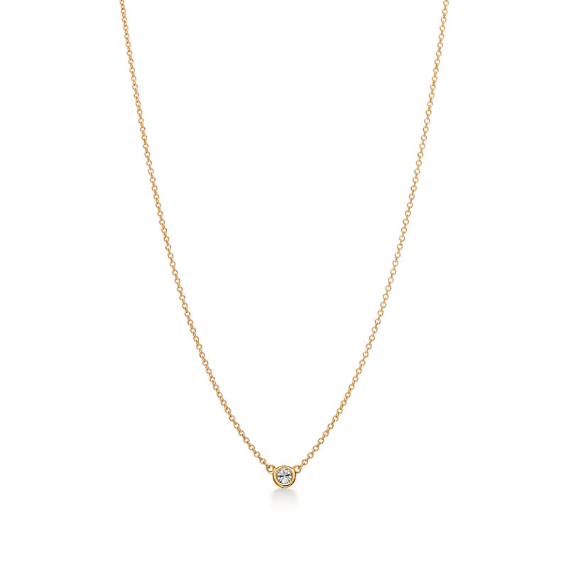 Tiffany & Co. Elsa Peretti® Colgante Con Un único Diamante Diamonds By The Yard® En Oro Amarillo