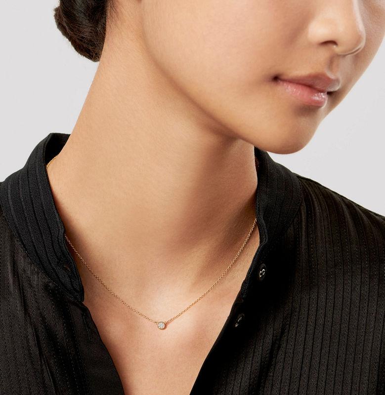 Tiffany & Co. Elsa Peretti® Colgante Con Un único Diamante Diamonds By The Yard® En Oro Amarillo