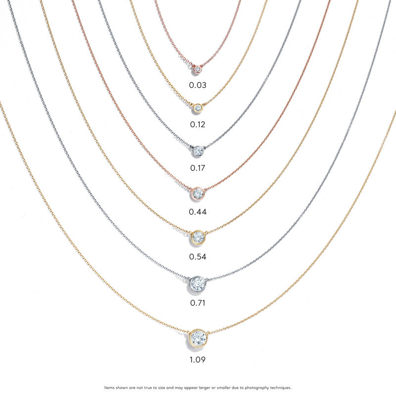 Tiffany & Co. Elsa Peretti® Colgante Con Un único Diamante Diamonds By The Yard® En Oro Amarillo