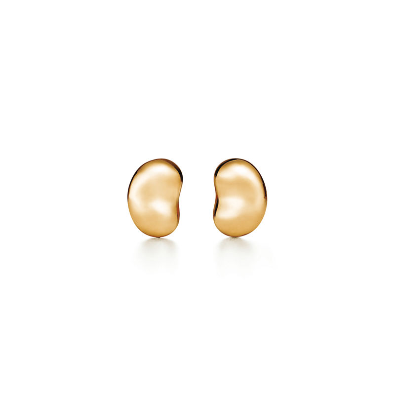 Tiffany & Co. Elsa Peretti® Pendientes Bean design en oro amarillo 5 mm