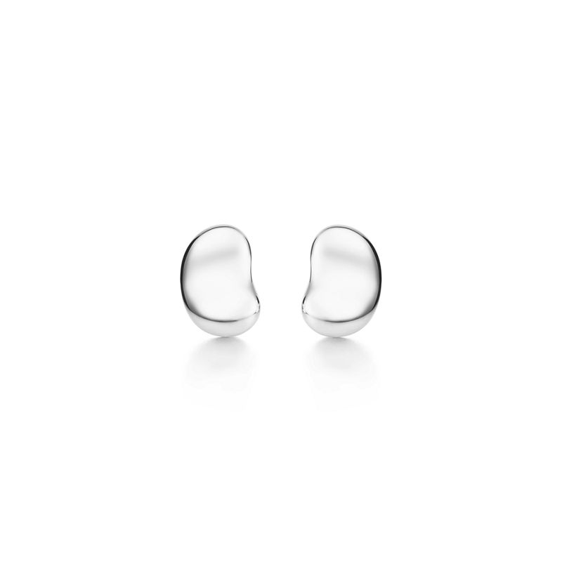 Tiffany & Co. Elsa Peretti® Pendientes Bean design en plata de ley 9 mm