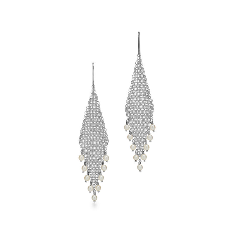 Tiffany & Co. Elsa Peretti® pendientes con flecos Mesh