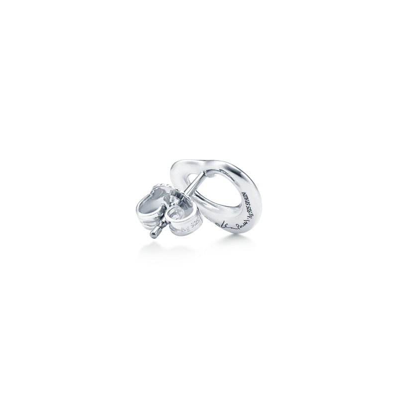 Tiffany & Co. Elsa Peretti® Pendientes De Botón Open Heart En Plata 11 mm
