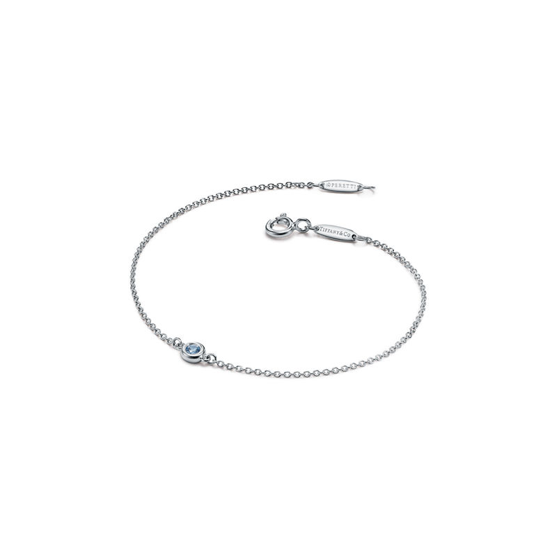 Tiffany & Co. Elsa Peretti® Pulsera De Aguamarina Color By The Yard En Plata