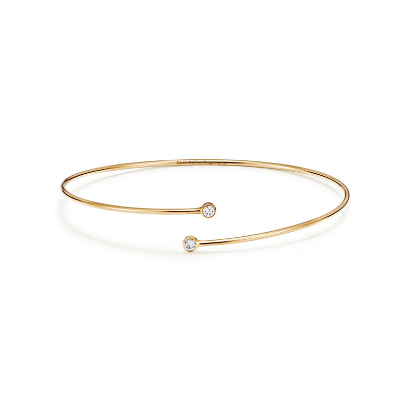 Tiffany & Co. Elsa Peretti® Pulsera de una vuelta Diamond Hoop