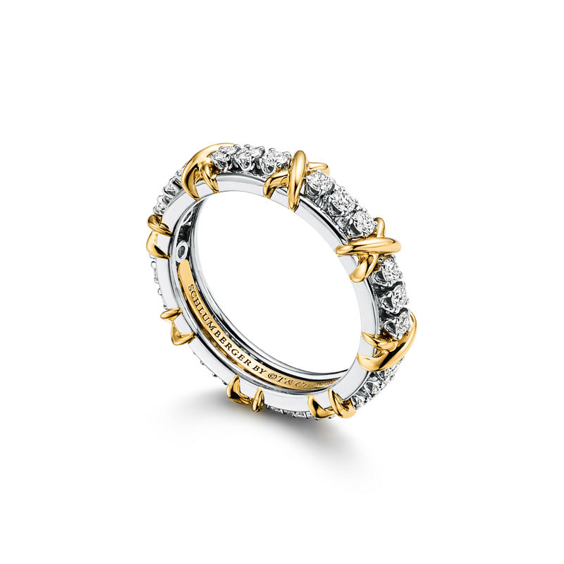 Tiffany & Co. Jean Schlumberger By Tiffany Anillo Estrecho Sixteen Stone Con Diamantes