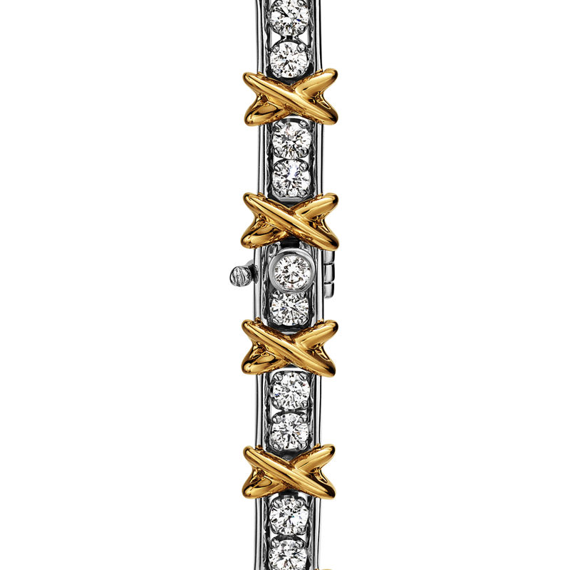 Tiffany & Co. Jean Schlumberger By Tiffany Pulsera 36 Stone De Platino Y Oro Con Diamantes