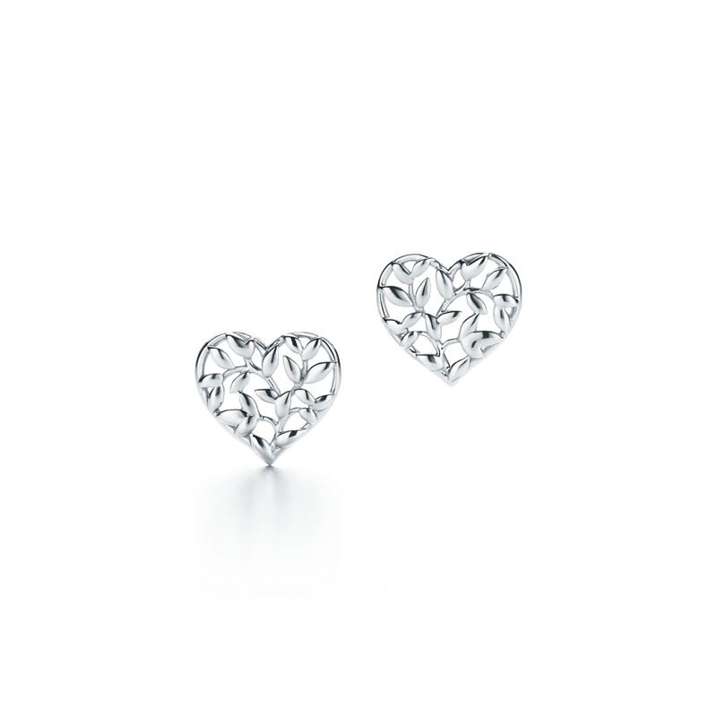 Tiffany & Co. Paloma Picasso® pendientes de corazón Olive Leaf