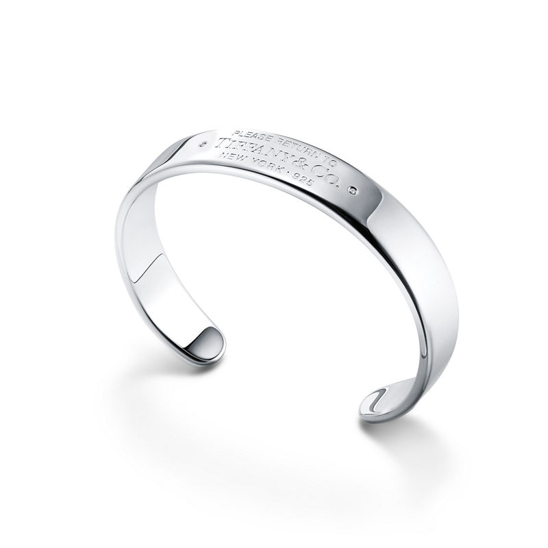Tiffany & Co. Return To Tiffany™ Brazalete Estrecho En Plata De Ley Con Diamantes