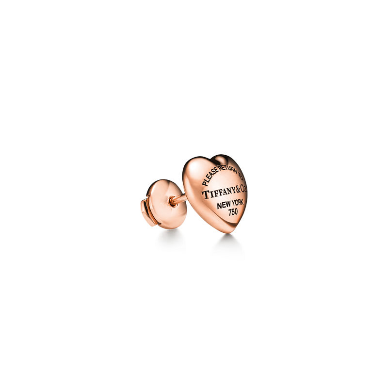 Tiffany & Co. Return To Tiffany™ Pendientes Full Heart De Oro Rosa