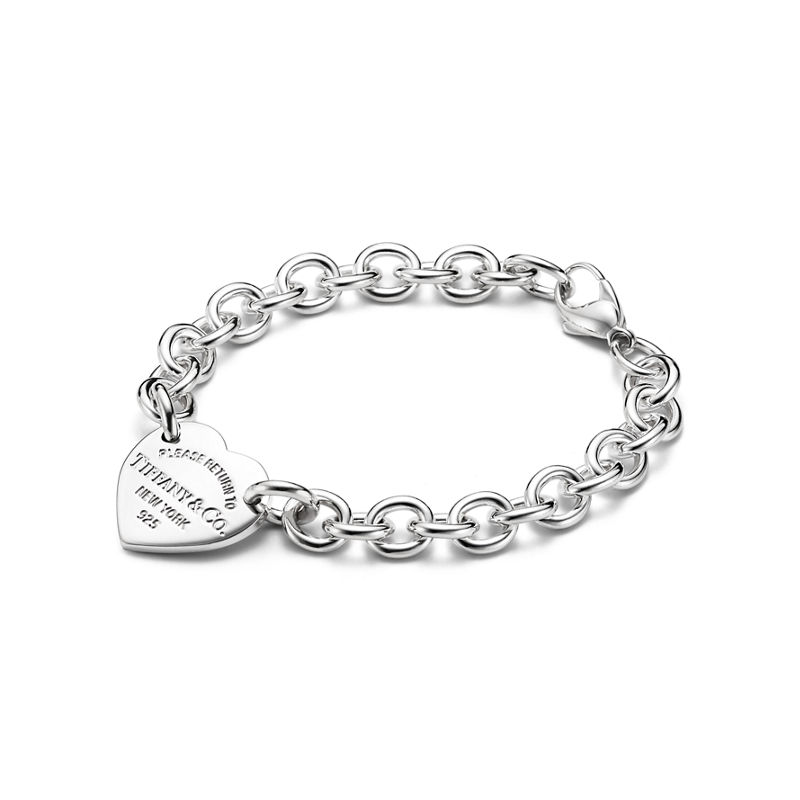 Tiffany & Co. Return To Tiffany™ Pulsera Con Insignia De Corazón En Plata