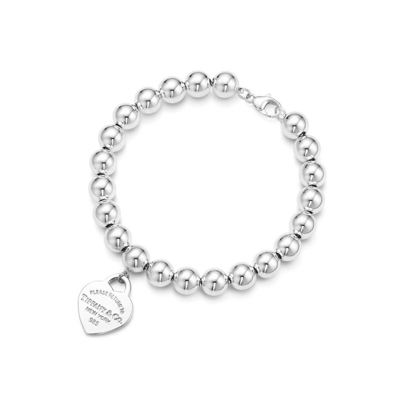 Tiffany & Co. Return to Tiffany™ Pulsera con insignia de corazón en plata 8 mm