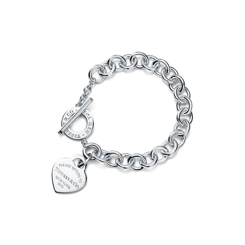 Tiffany & Co. Return to Tiffany™ ​Pulsera con insignia de corazón y cierre tipo pasador ​ en plata