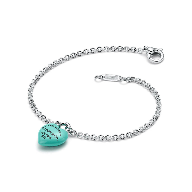Tiffany & Co. Return To Tiffany™ Pulsera Full Heart De Plata De Ley Con Tiffany Blue®