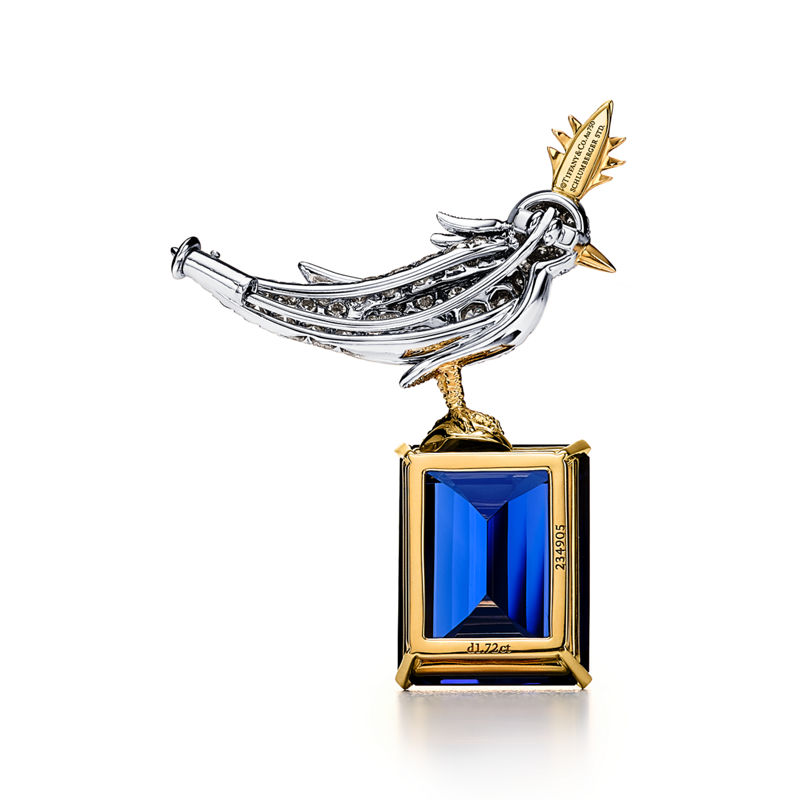 Tiffany & Co. Schlumberger By Tiffany & Co.™ Broche Bird On A Rock En Oro Amarillo Y Platino