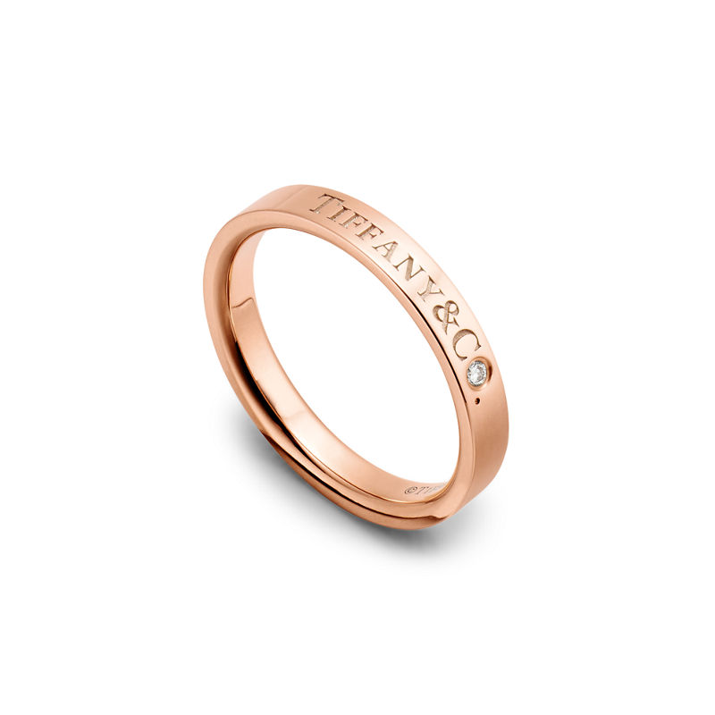 Tiffany & Co. T&CO.® Alianza En Oro Rosa Con Un Diamante