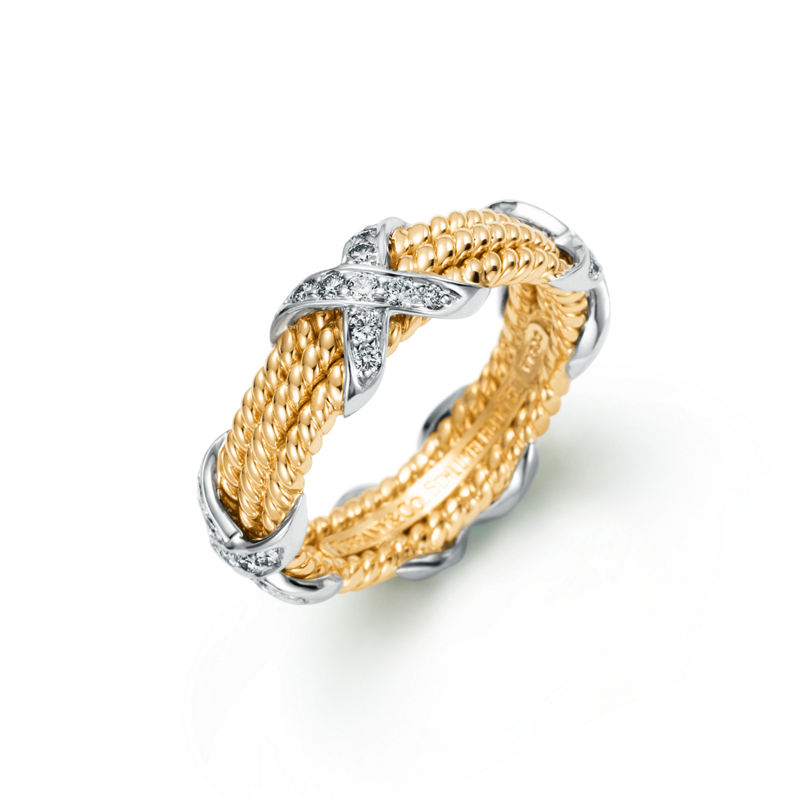 Tiffany & Co. Tiffany & Co. Schlumberger Anillo Rope Three-row X
