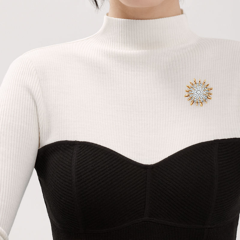 Tiffany & Co. Tiffany & Co. Schlumberger Broche Apollo En Oro Amarillo Y Platino Con Diamantes