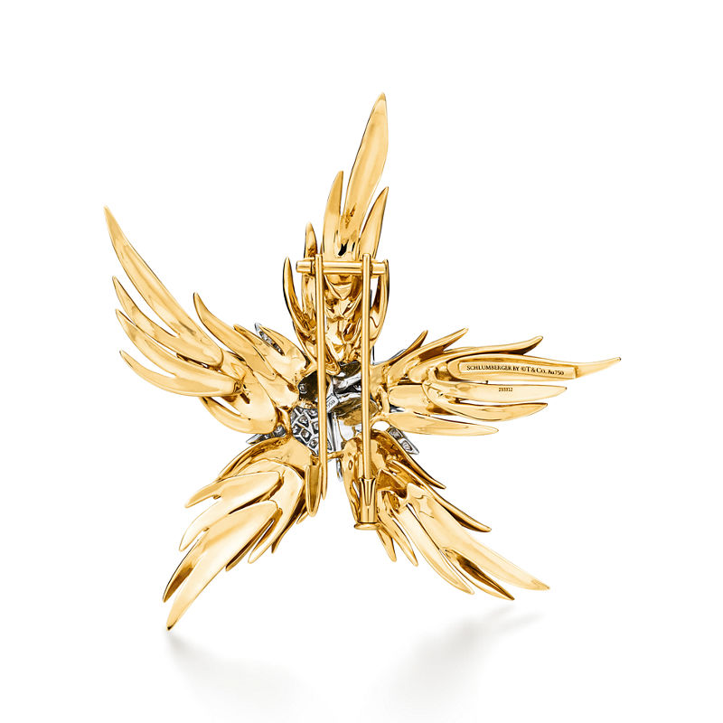 Tiffany & Co. Tiffany & Co. Schlumberger Broche Paris Flames En Oro Amarillo Con Diamantes
