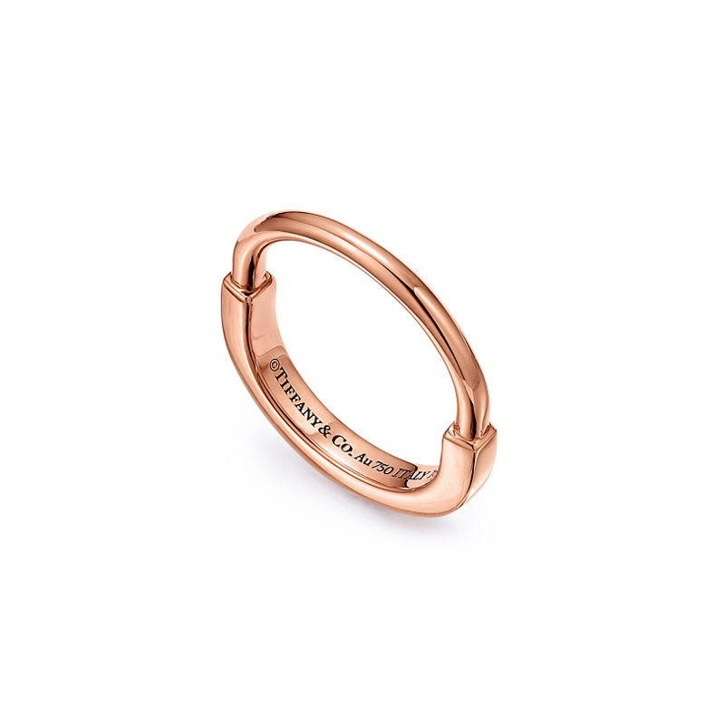 Tiffany & Co. Tiffany Lock Anillo De Oro Rosa