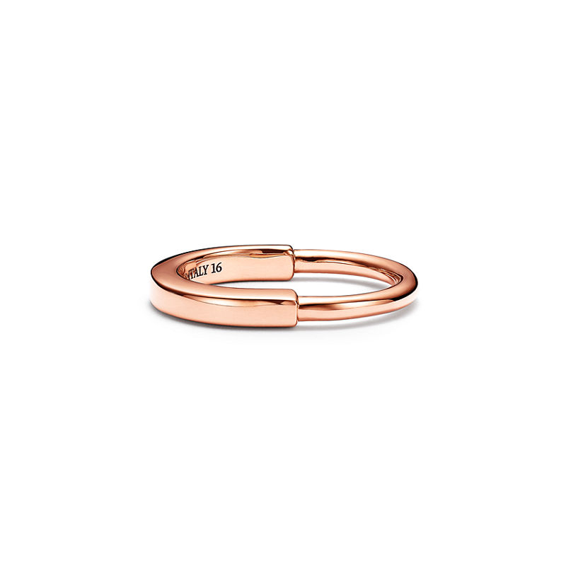 Tiffany & Co. Tiffany Lock Anillo de oro rosa